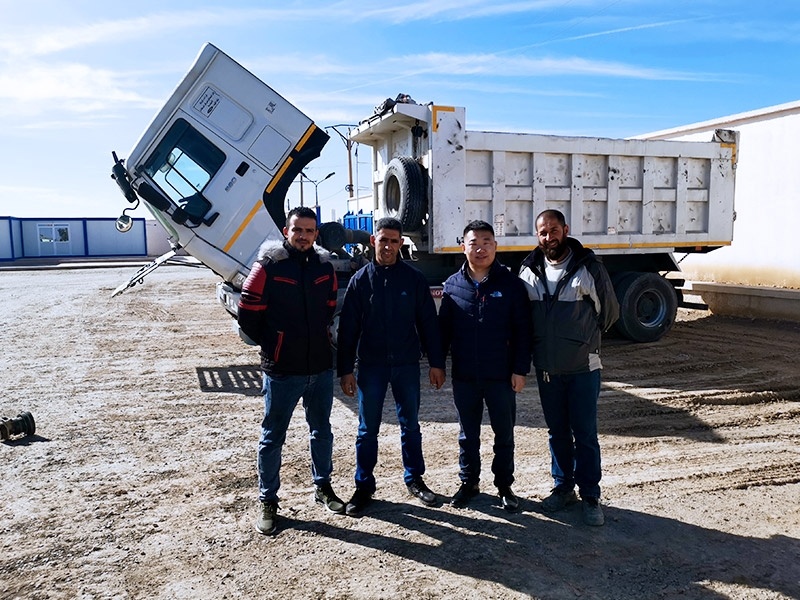SINOTRUK big Algeria transportation company client.