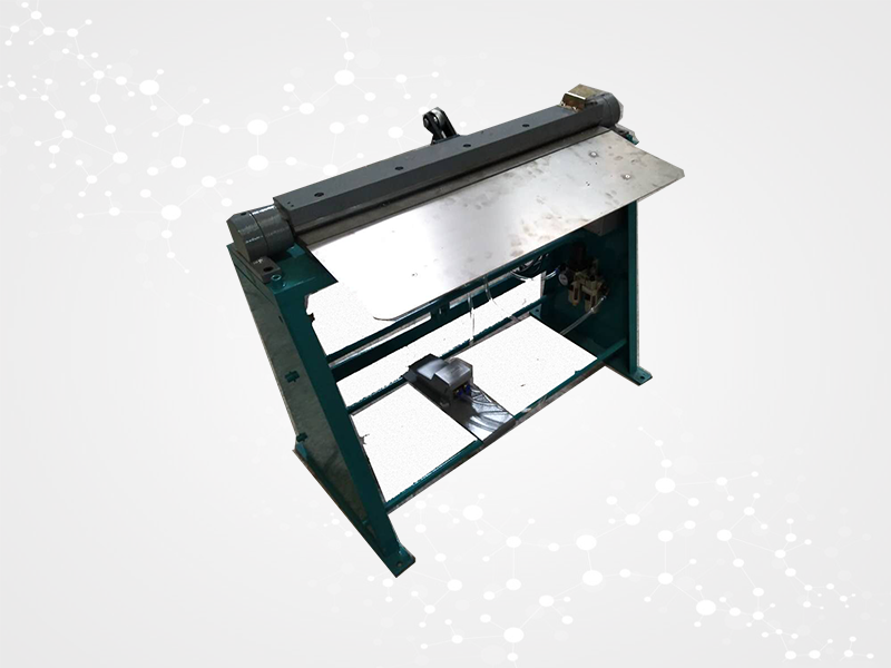 Pneumatic single edge folding machine