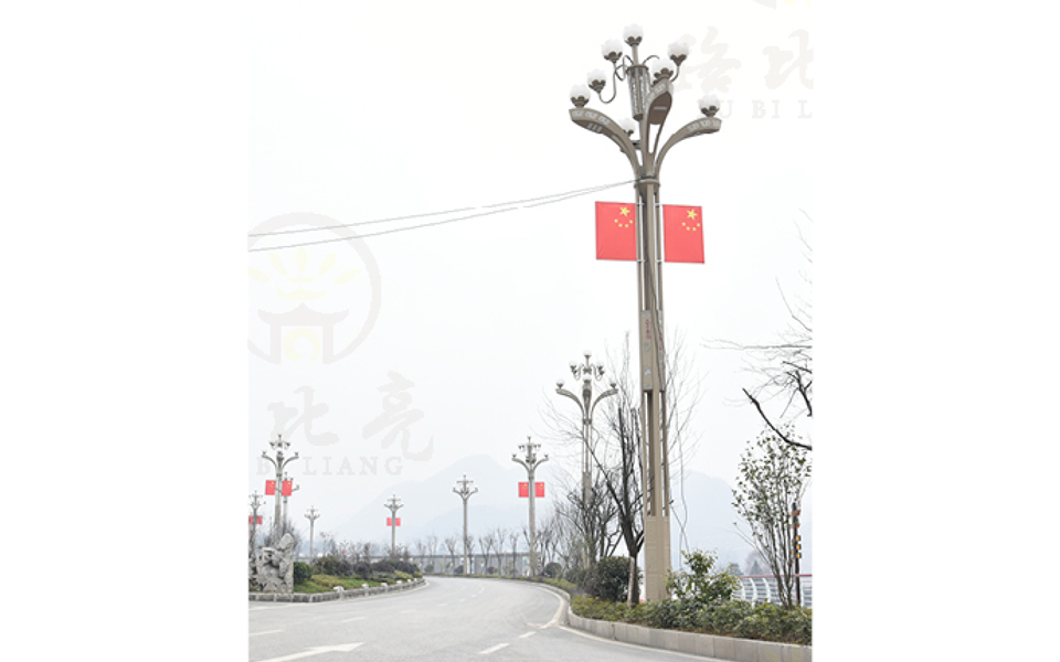 Projet d'éclairage de la route Nantian dans la ville de Zhaoqing, province du Guangdong