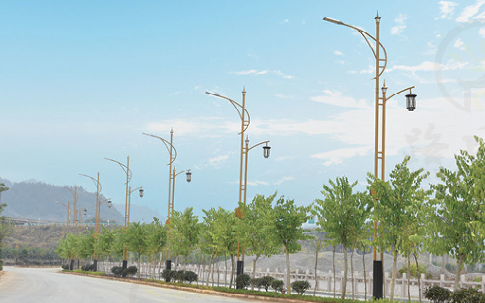Projet d'éclairage de l'avenue Fenghuang dans la ville de Weifang, province du Shandong
