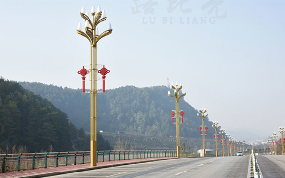 Projet d'éclairage de la route Longru dans la ville de Chenzhou, province du Hunan