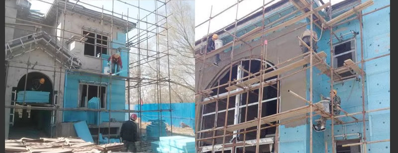 South Korea-Construction case of XPS extruded insulation board exterior wall South Korea-Construction case of XPS extruded insulation board exterior wall