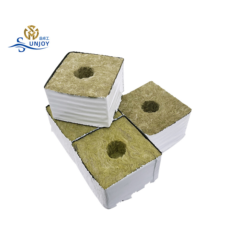 Hydroponic rock wool substrate