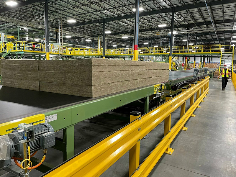 Factory rock wool