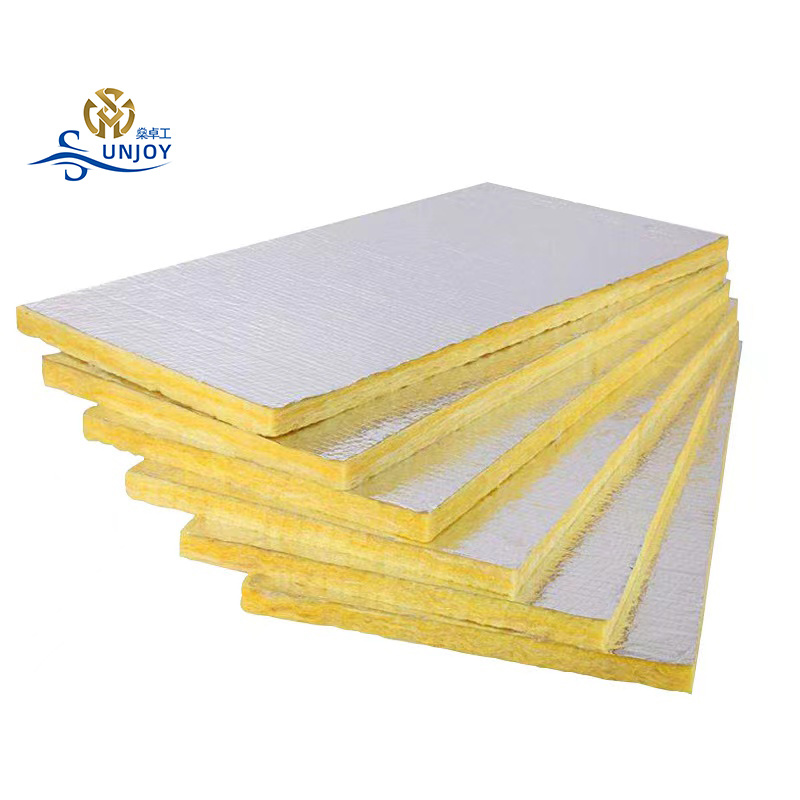 Glass wool board covered with aluminum foil