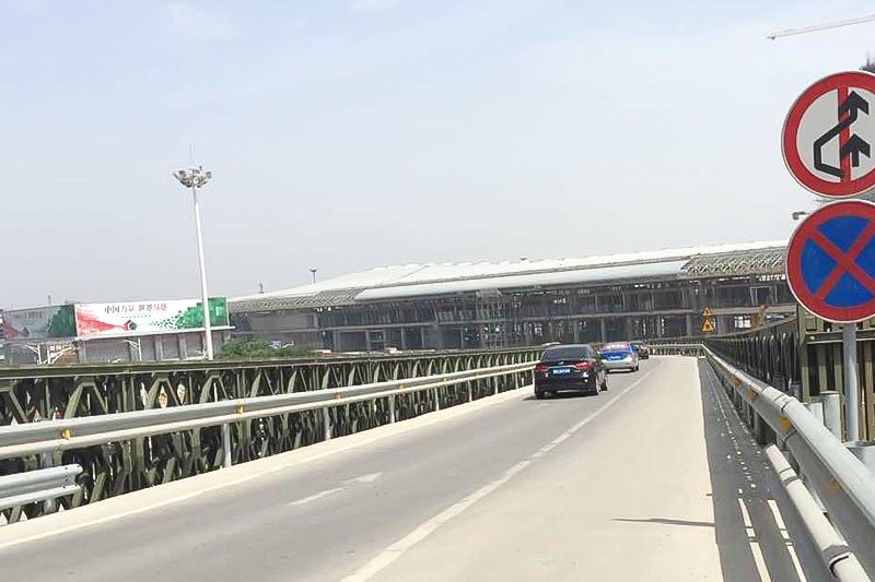 Phase II expansion of Xiaoshan Airport, 321 cantilever structure.