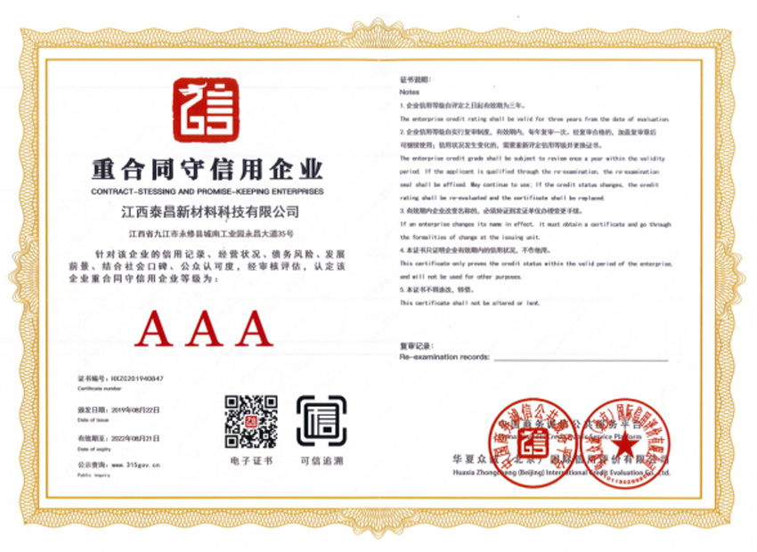 重合同守信用企業(yè)