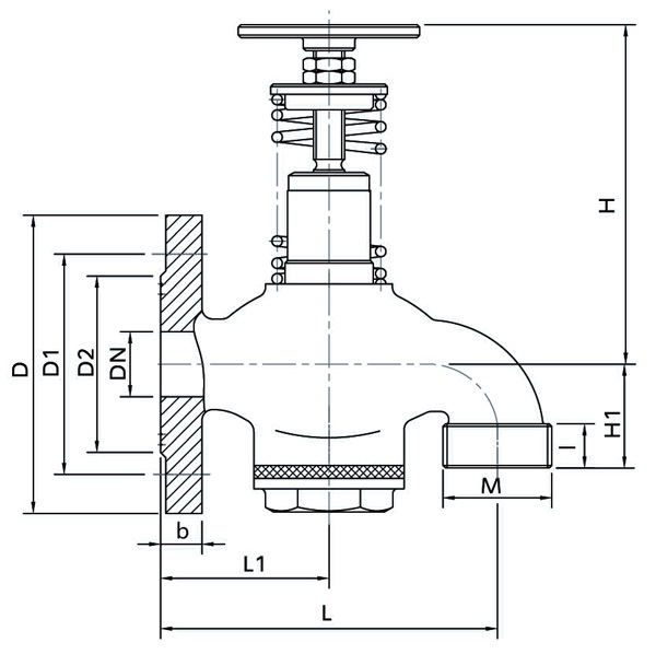 Self-closing type drain valve