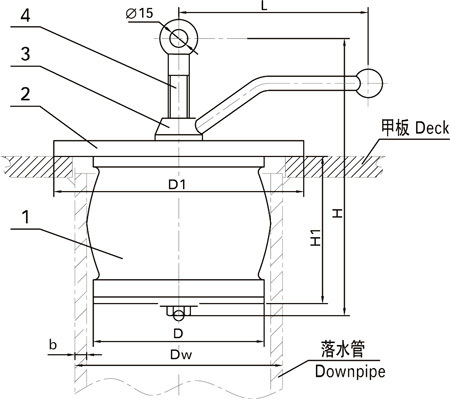 Downpipe sealing device