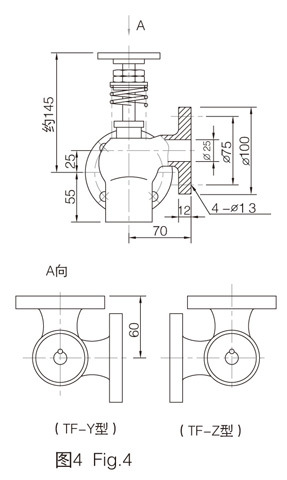 Self - closing marine flat glass level gauge