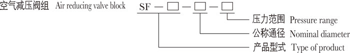 Air reducing valve block