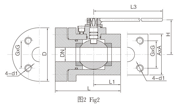 High-pressure manual ball valve