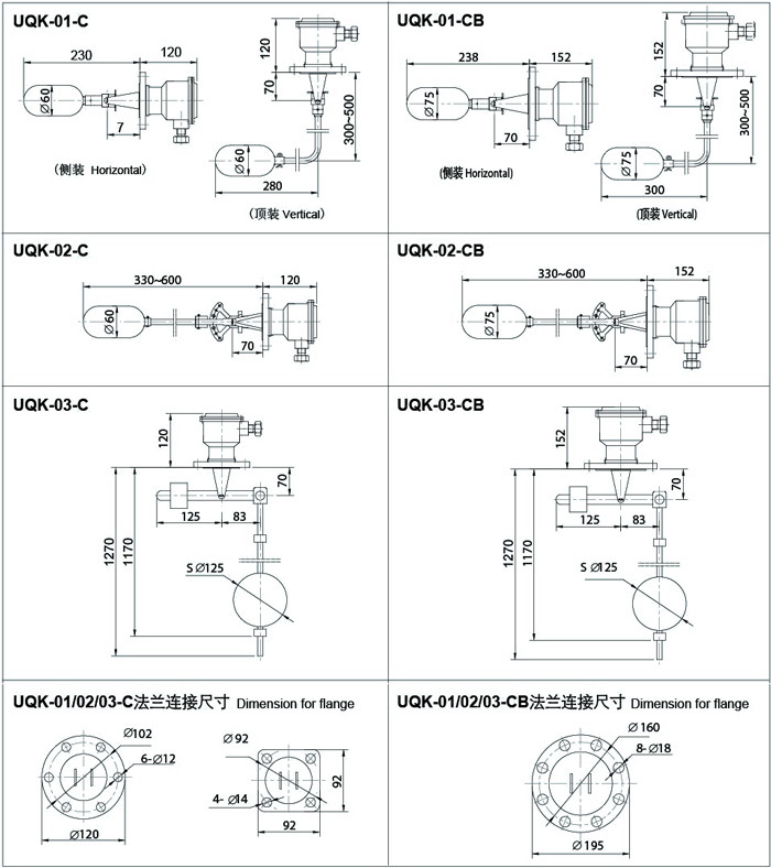 UQK-01/02/03型船用浮球液位控制器