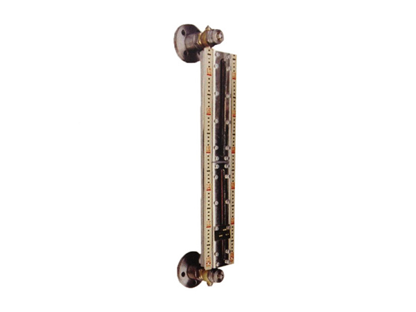 Flat glass two-color level gauge