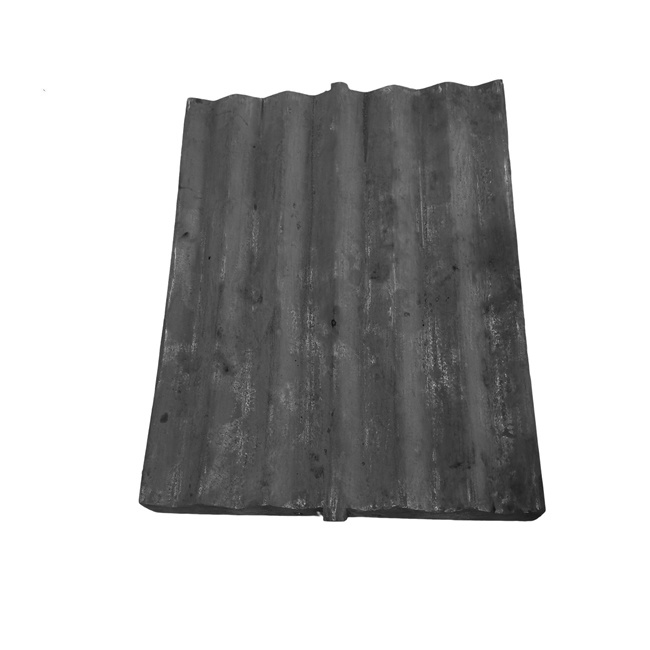 Teeth plate for mobile jaw crusher