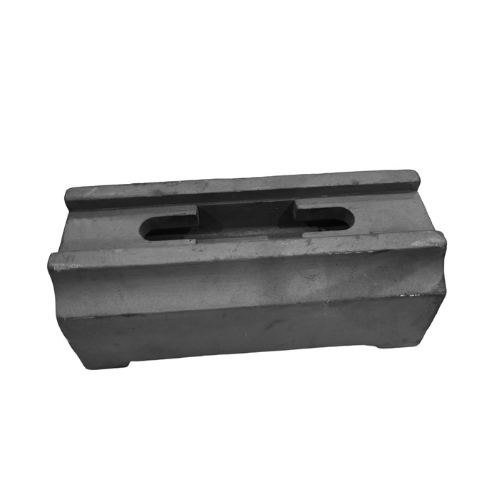 Impact plate for mineral crusher