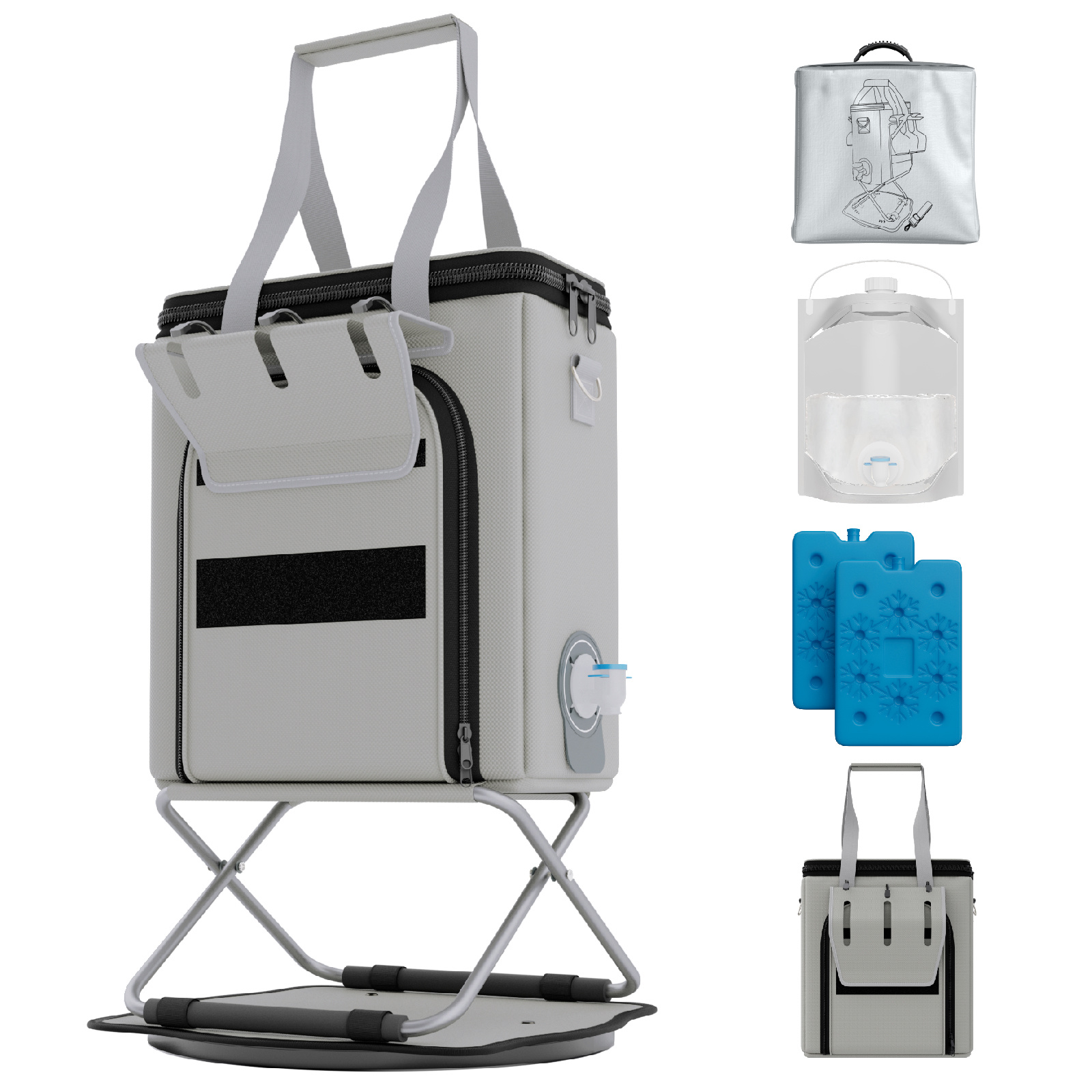 AF1213-Wine Bag w/ 360° Rotation Stand & 4L Food Grade Bladder