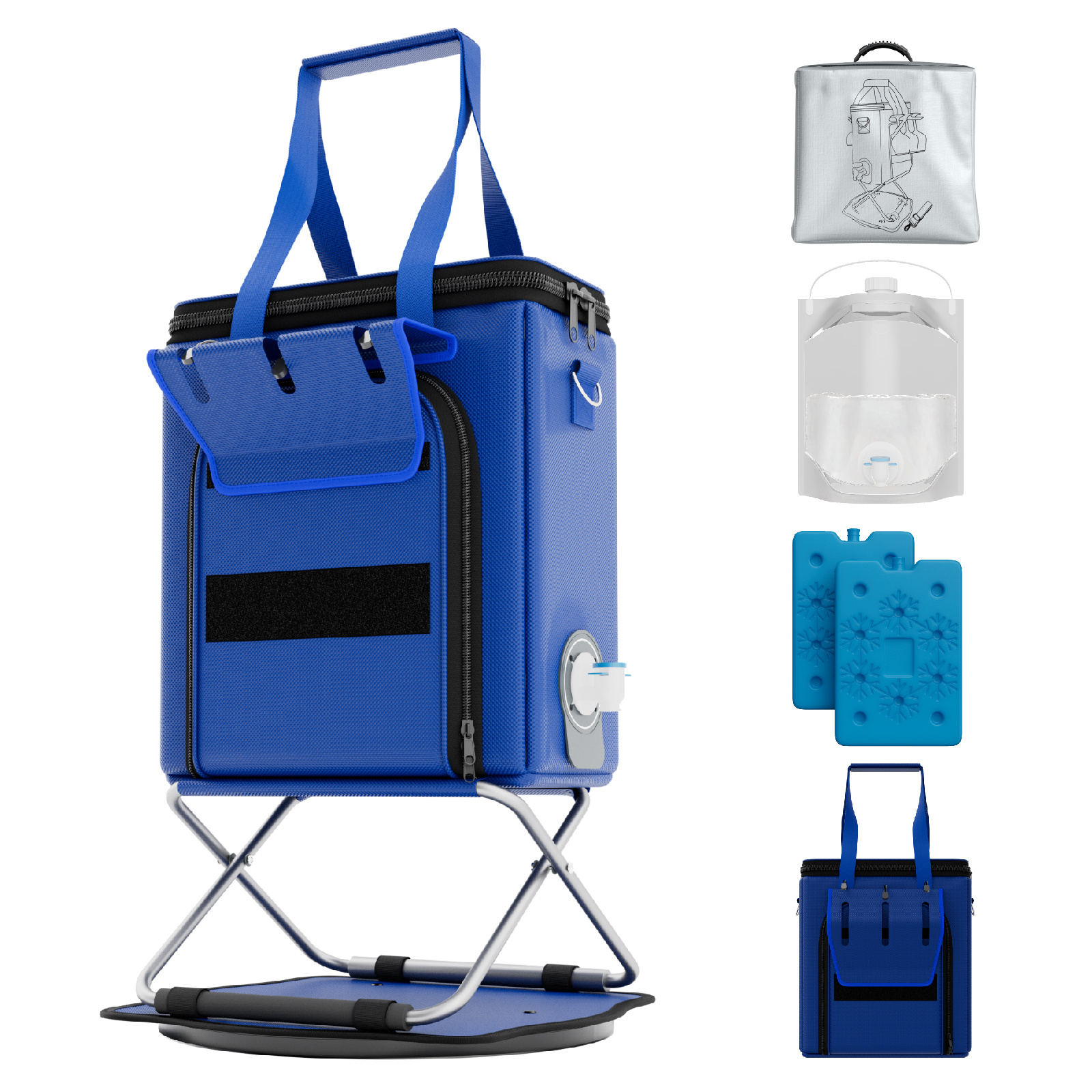 AF1214-Wine Bag w/ 360° Rotation Stand & 4L Food Grade Bladder