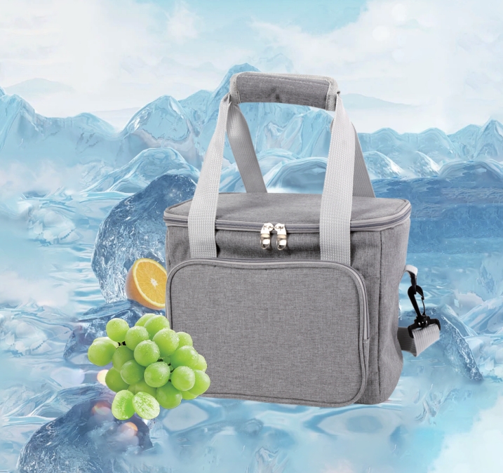 GT-2138 12L Grey polyester European market Cooler Bag
