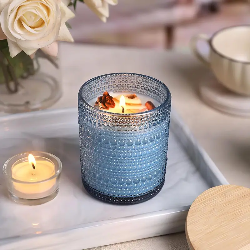 Blue Candle Jars for Making Candles