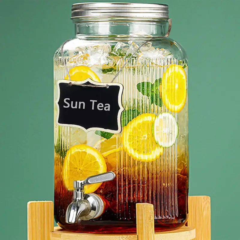 1.5 Gallon Glass Beverage Drink Dispenser