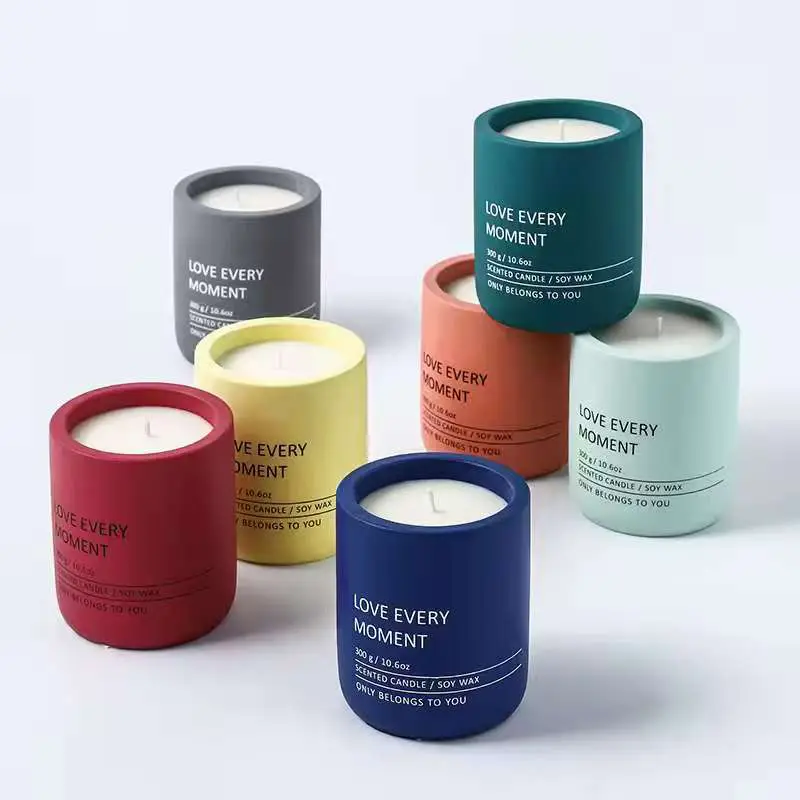 Scented Soy Wax Ceramic Candle Jars