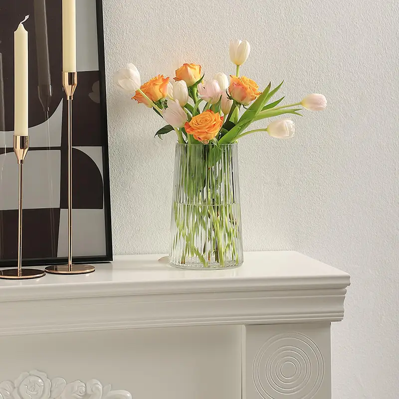 Clear Glass Vase for Flower