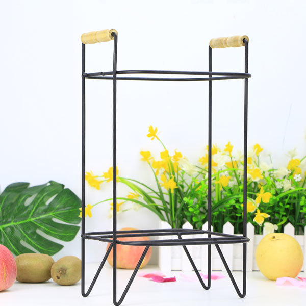 4L Glass beverage dispenser for Lemonade cold water with metal shelf