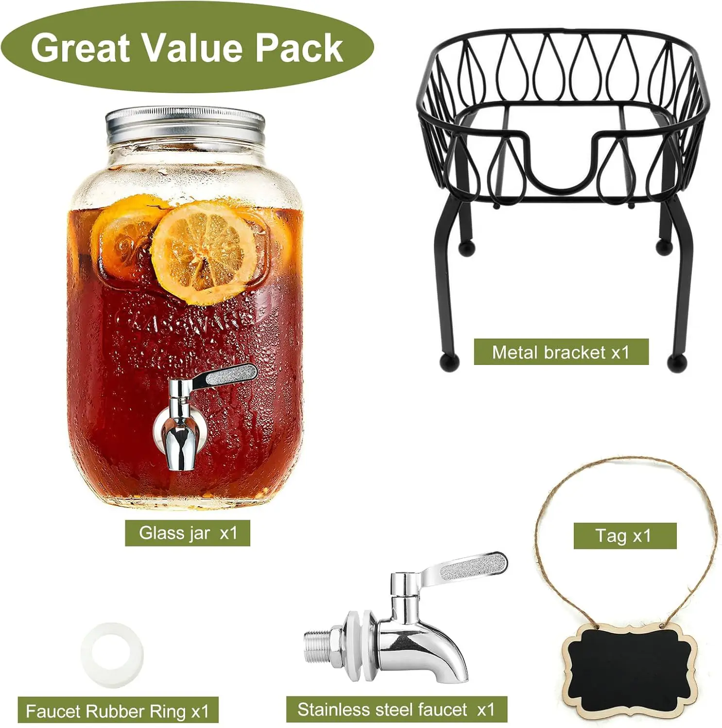 2 Gallon Beverage Dispenser