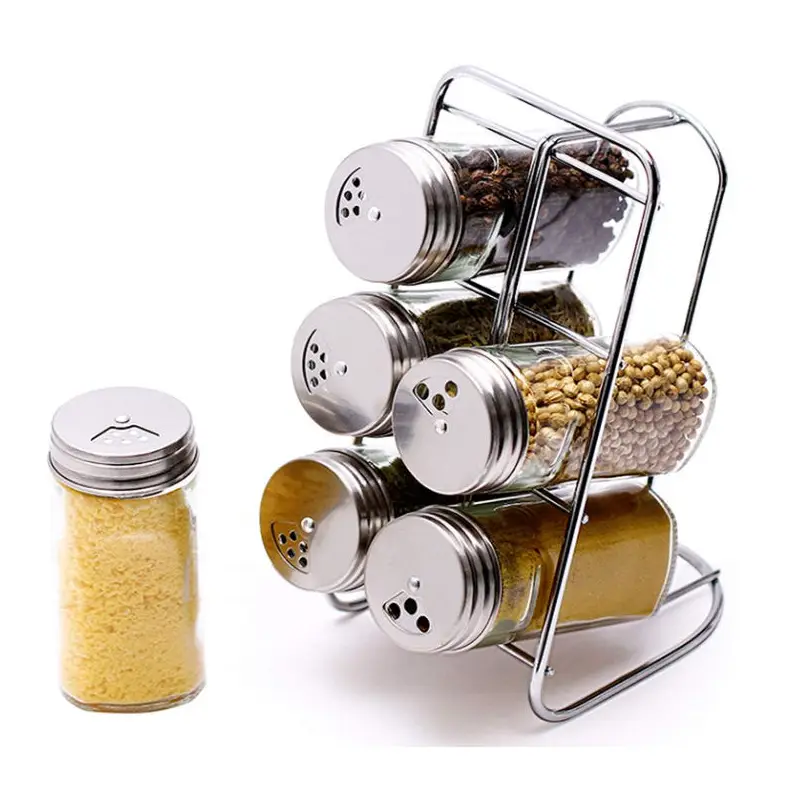Revolving Spice Rack Organizer with 18 Jars