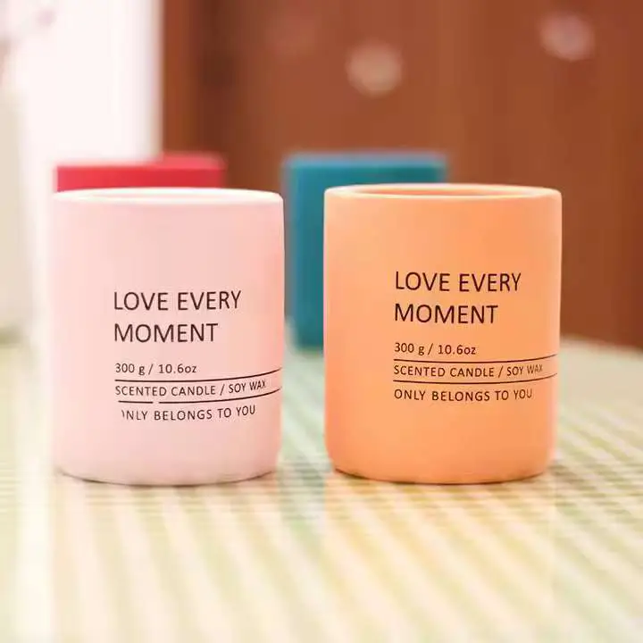 Scented Soy Wax Ceramic Candle Jars