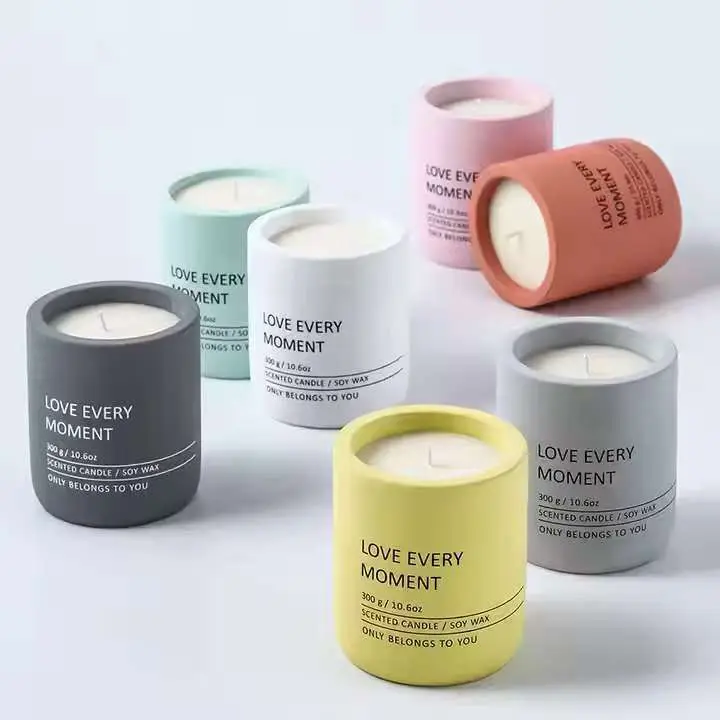 Scented Soy Wax Ceramic Candle Jars