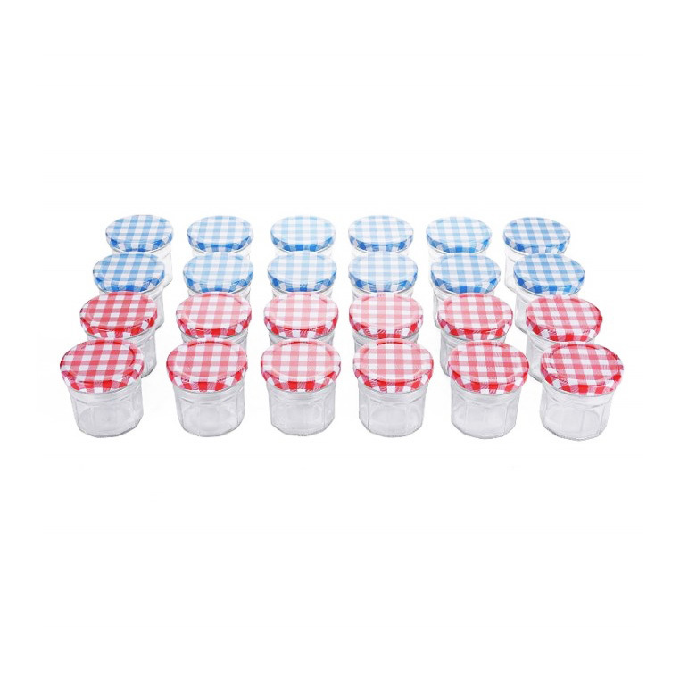 Glass candy jar with lid