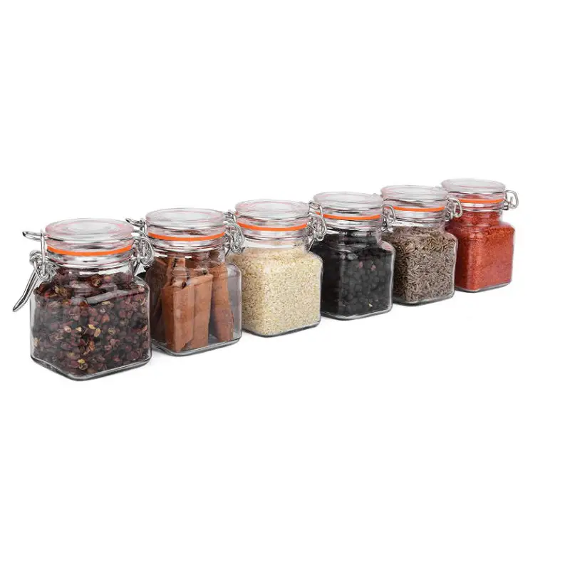 Glass spice jar