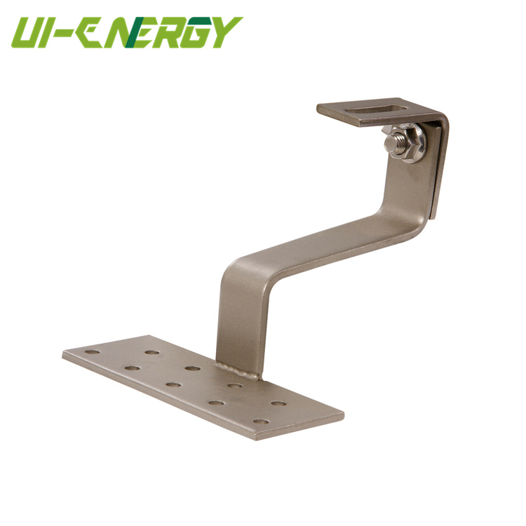 Stainless steel adjustable ceramic tile roof hook for solar brackets