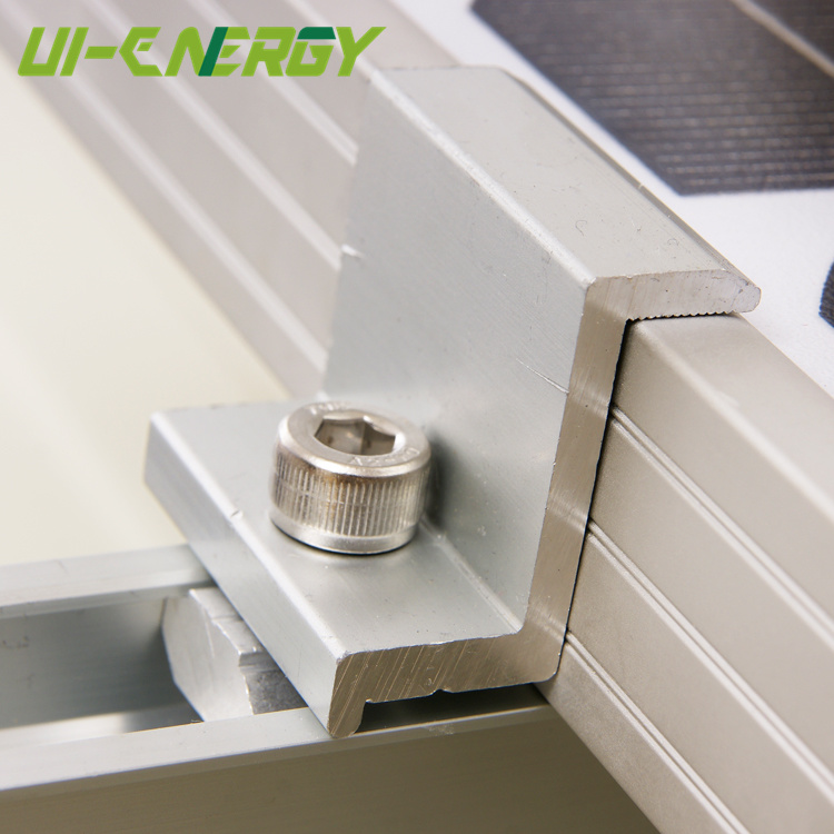 Hot selling standard aluminum solar end clamps for pv mounting systems