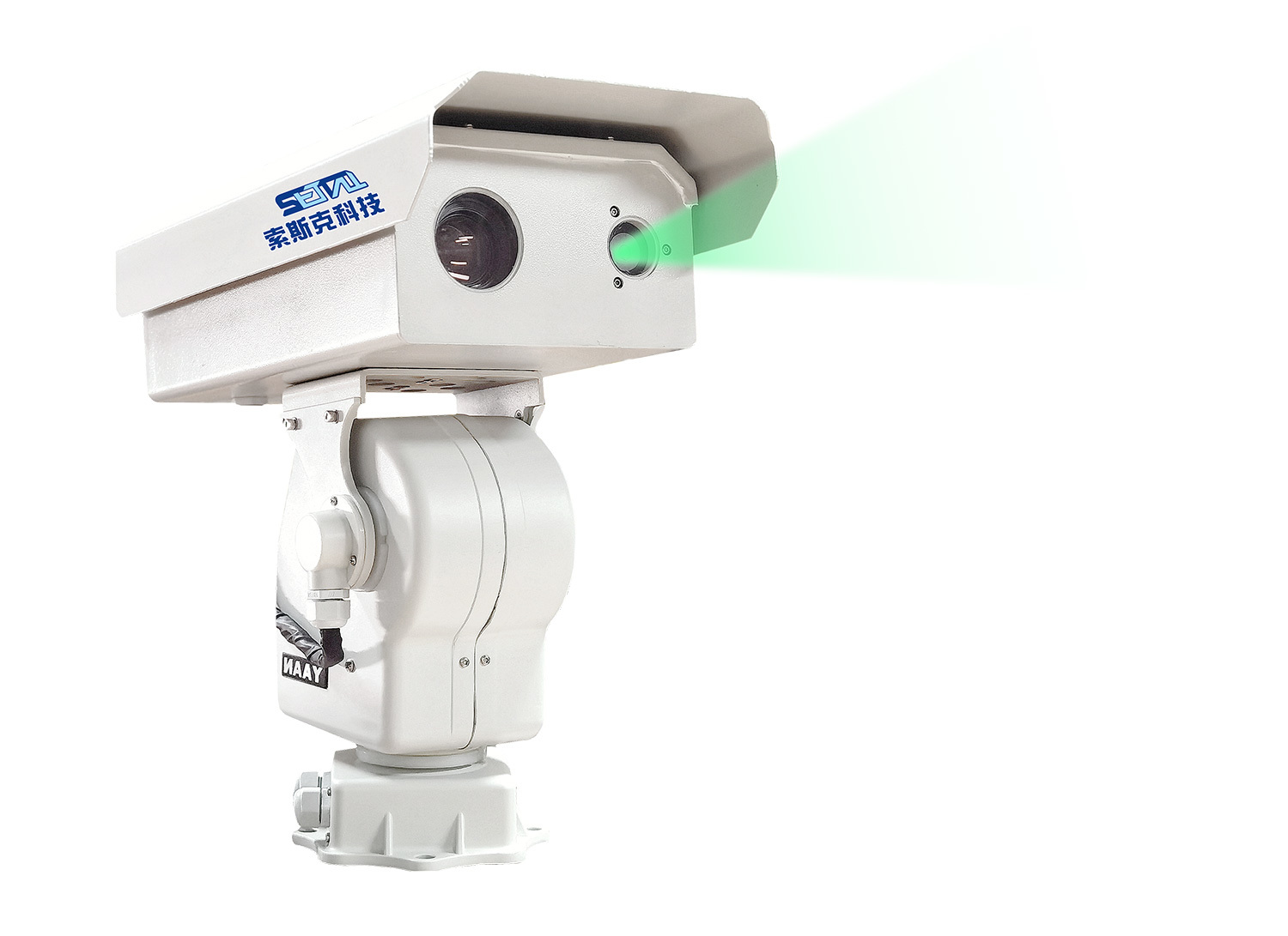 Remote-controlled laser bird deterrent turntable