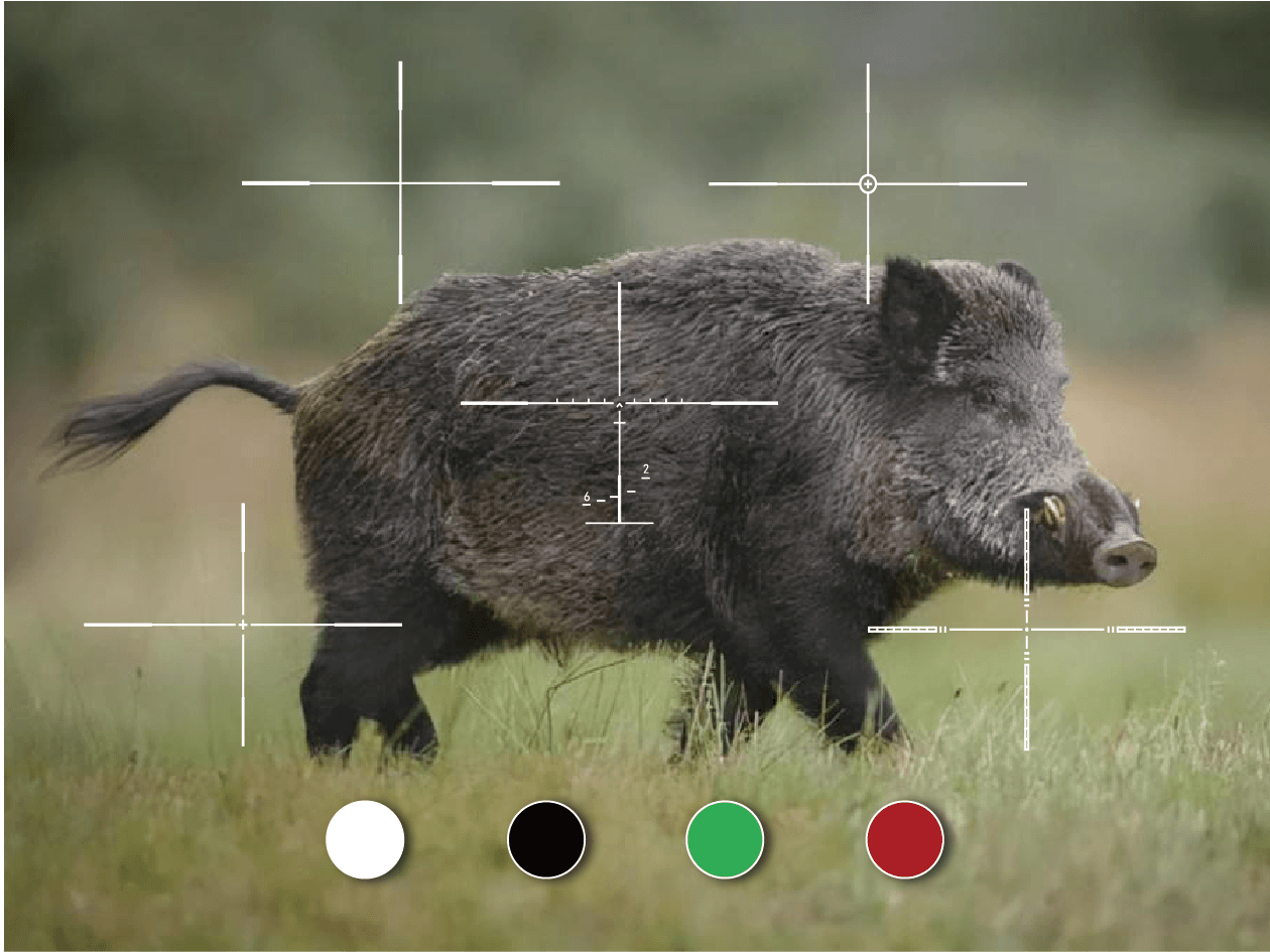 Reticle settings for the Microlight scope