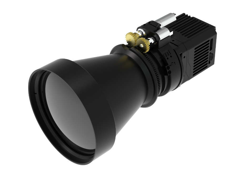 Electrically focused thermal imaging module