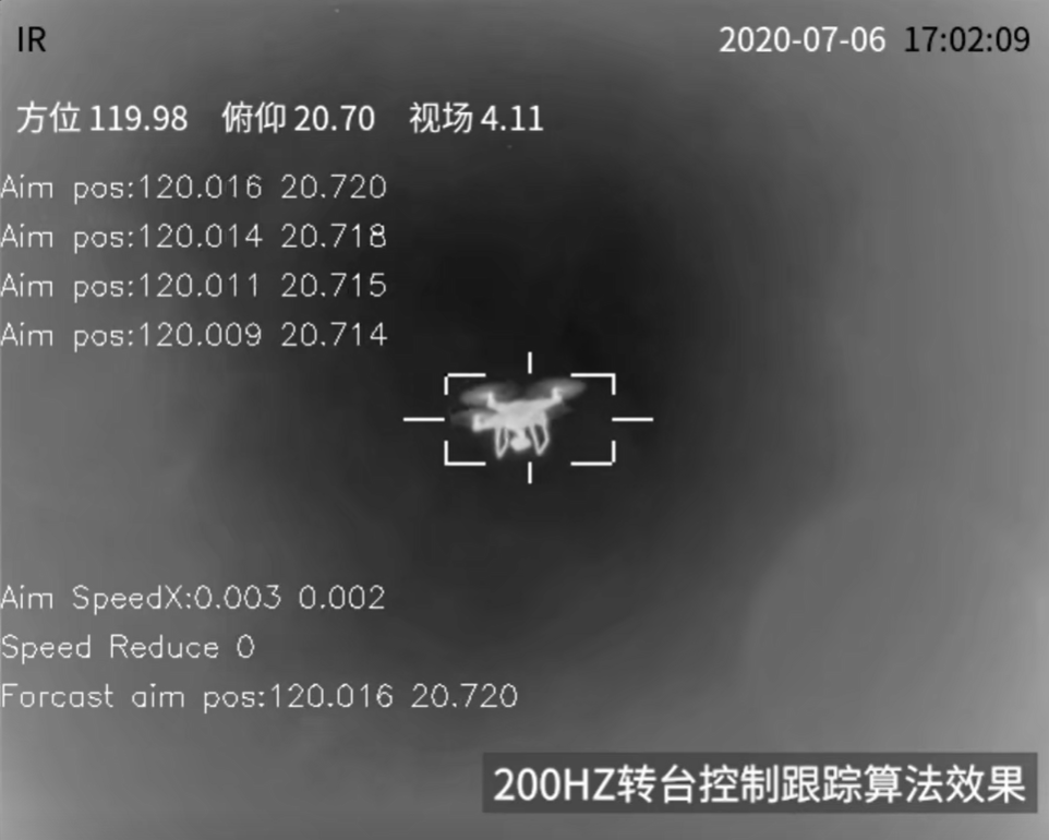Drone electro-optical tracking effect video
