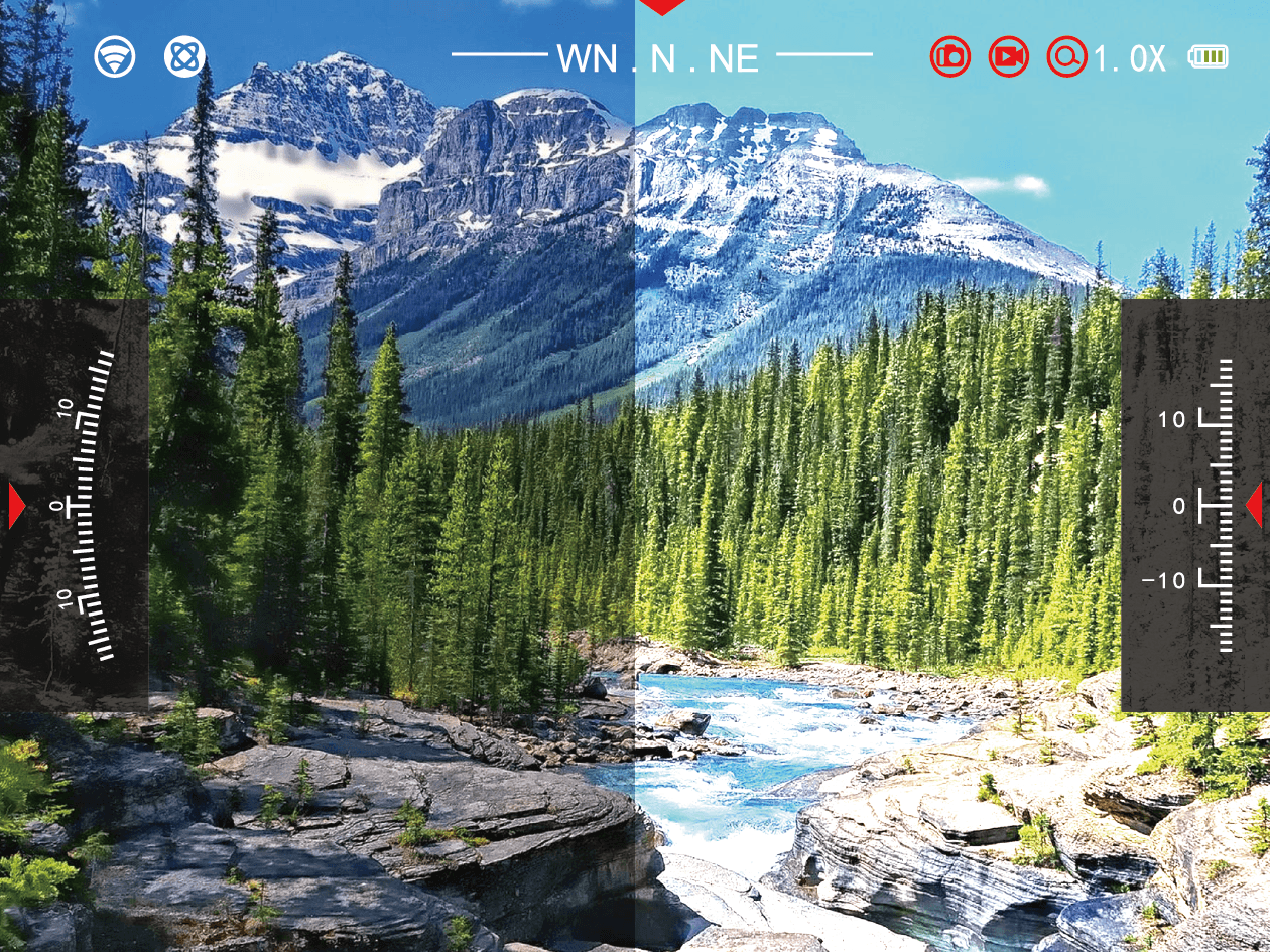 Microscope contrast settings
