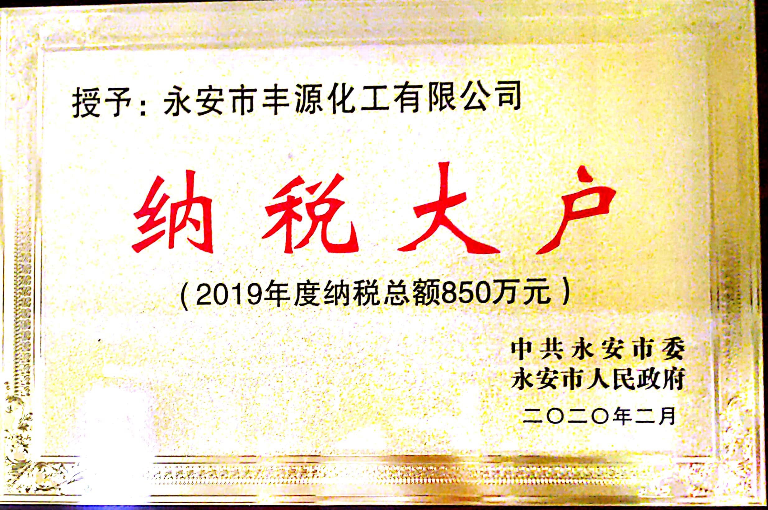 2019 major taxpayers 2019 major taxpayers