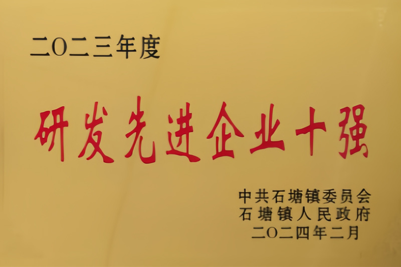 十大研发先进企业