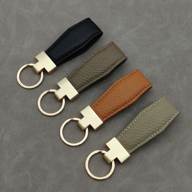 Leather keychain