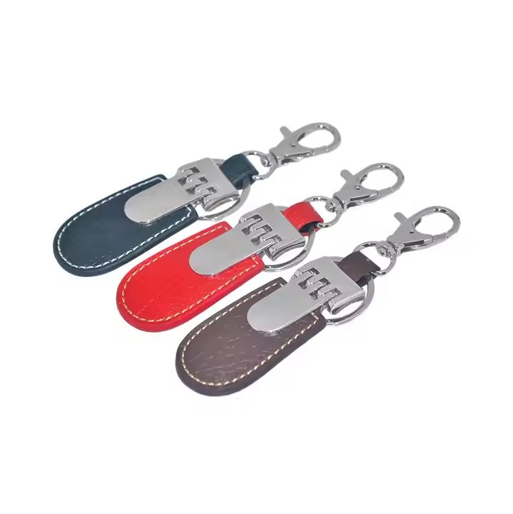 Leather keychain