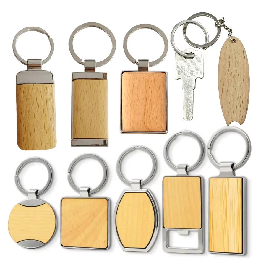 Wooden keychain