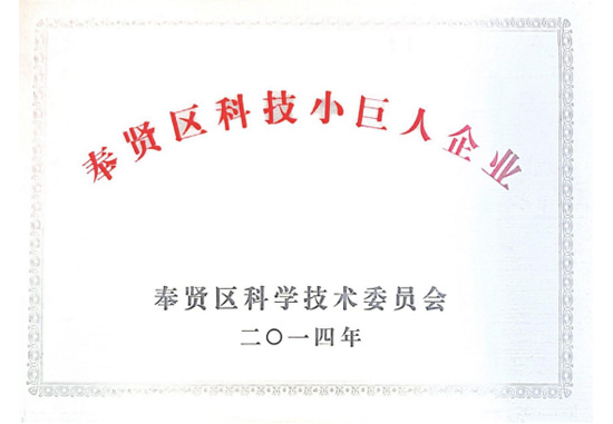 奉賢區(qū)科技小巨人企業(yè)