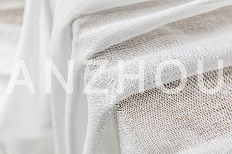 Linen look curtain fabric-ANP645
