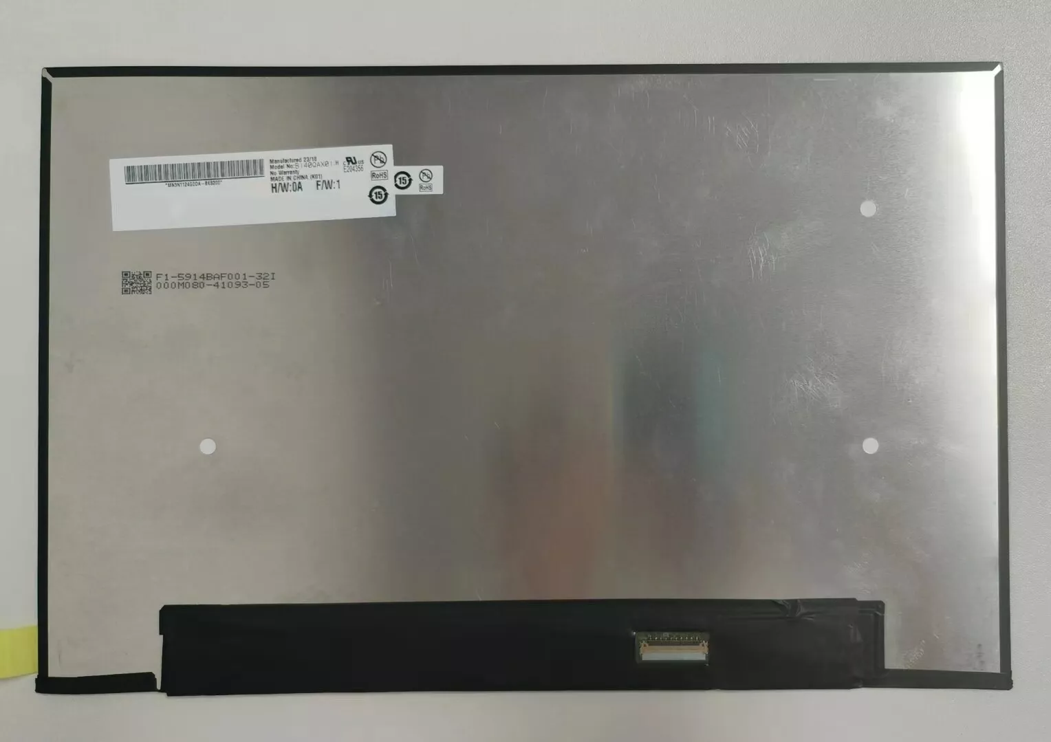 Dell 69R1W LCD 14.0 QHD+ TSP BENT ITP AUO B140QAX01.H IPS laptop LCD Screen