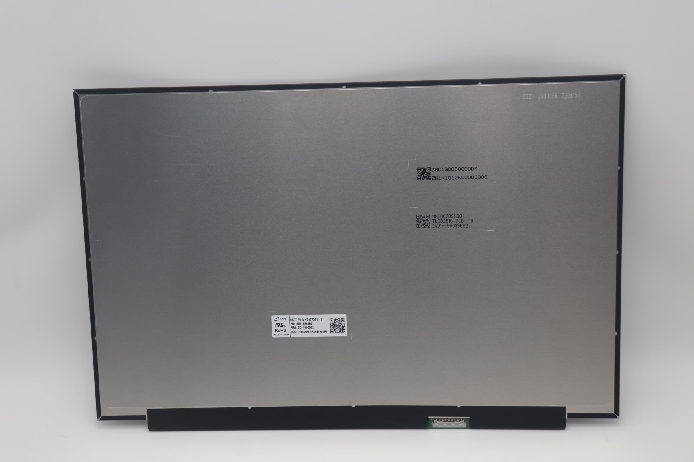 5D11K86982 MNG007QS1-1 CSOT DISPLAY 16 WUXGA Anti-Glare LCD Non Touch screen IPS 300nit